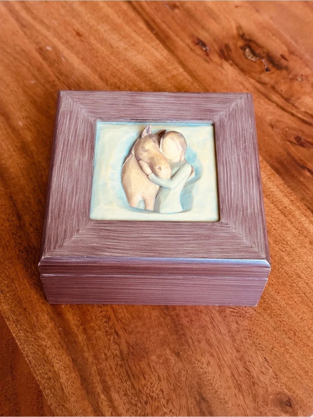 Willow Tree Quiet Strength Memory Box Equestrian Keepsake Box Cottagecore Decor